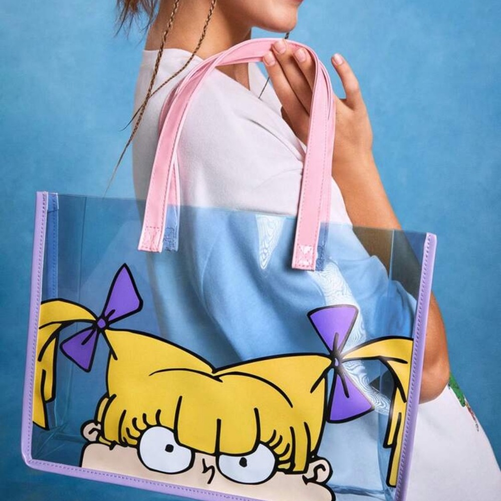 Nick 90s Cartoon Graphic Semi-Transparent Shoulder Bag For Women,